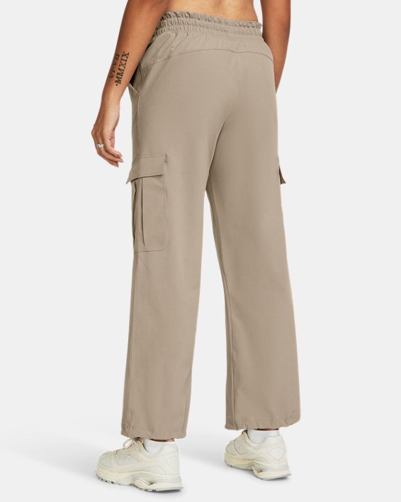 Pantalones cargo UA ArmourSport Woven para mujer, Brown, pdpMainDesktop image number 1
